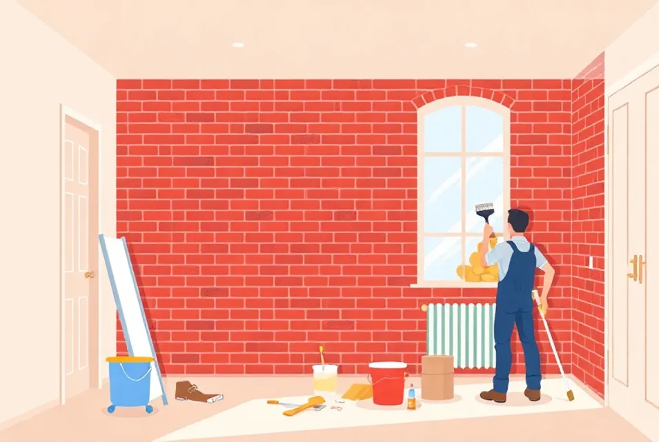 Intérieur rénové après travaux de peinture à Étampes